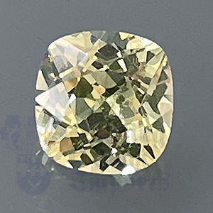 SAPPHIRE 1.10ct Cushion 6x5.8 Yellow (NH) YS026