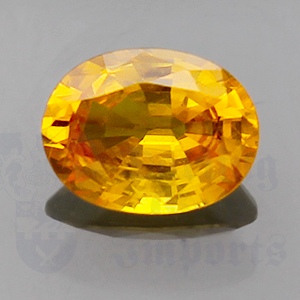 SAPPHIRE 1.43ct Oval 7.8x6 Yellow YS037