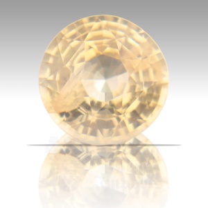 SAPPHIRE 2.21ct Round 7.7 Yellow-Orange YS040