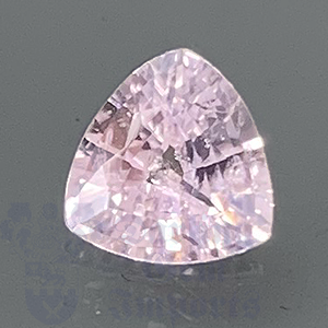 SAPPHIRE 0.84cts Trillion 6.3 Pastel Pink  PS036