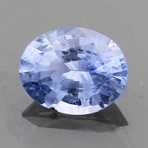 SAPPHIRE 1.65ct Oval 8x6.4 "Ice Blue" SA118