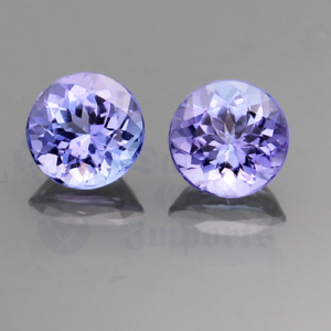 Tanzanite 2.07cts Round 6.3mm Pair TAN010
