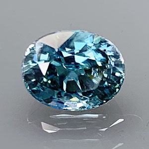 Zircon 2.53cts Oval 8x6.2 Teal BZ008