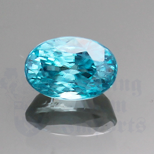 Zircon 2.3cts Oval 8x5.5 Deep Blue BZ015