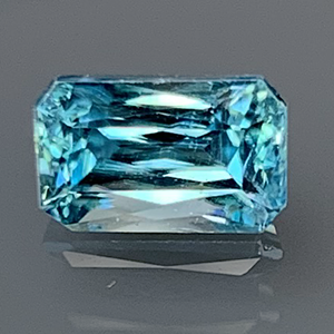 Zircon 2.21cts Radiant 8x4.9 Caribbean Blue BZ023