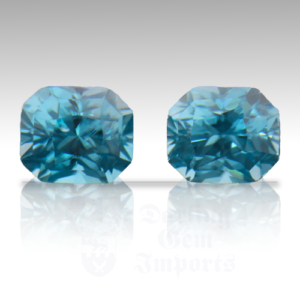 Zircon 4.32ct Radiant 7x6 Pair BZ026
