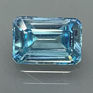 Zircon 3.02cts Emerald Cut 8.8x6.1 BZ041