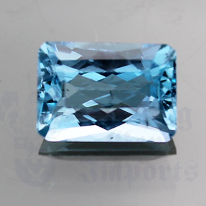 Aquamarine 1.52ct Radiant 8.5x6 Hyper Blue AQ052