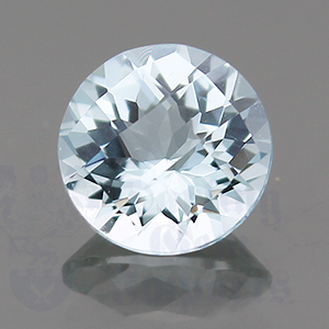 Aquamarine 2.41ct Round 9 Checkerboard AQ071