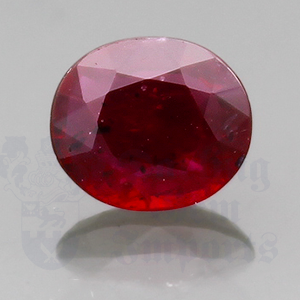 Ruby 1.00cts Oval 7.2x6.2 RU110