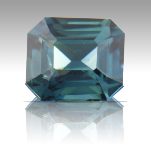 Sapphire 2.06ct Emerald Cut 7.4x6.3 Teal TSA058