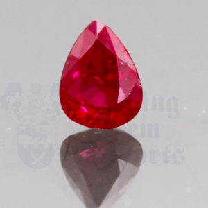 Ruby .92cts Pear 6.6x5 Top Color RU141