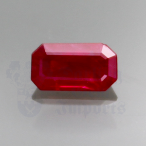 Ruby .62cts Emerald Cut 6.4x3.5 RU147