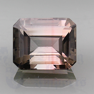 Pink Tourmaline 4.54cts Emerald Cut 10.5x8.6 Watermelon PTU069