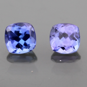 Tanzanite 1.47ct Cushion 5 (2pc lot) BOS224