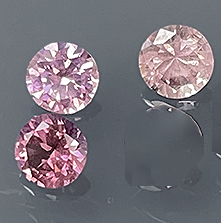 Garnet 1.91ct Round 5 "Imperial" 3 PC Lot BOS306