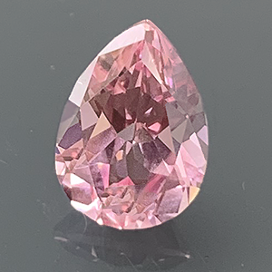 Lab Sapphire 10x7 Pear "Peach" BOS345