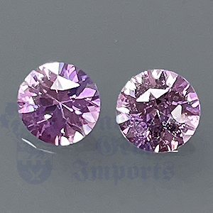 Sapphire .95ct Round 4.75 Pair PKS062
