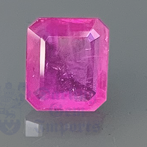 Sapphire 0.9ct Emerald Cut 6.6x6 Pink PKS073
