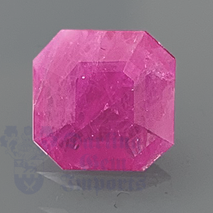 Sapphire 1.62ct Square, Emerald Cut 7.8x7.6 Pink PKS074