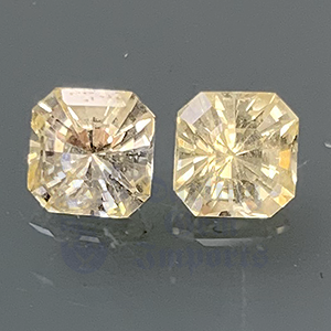 Sapphire 1.05ct Asscher 4.5 Pair Yellow YS083