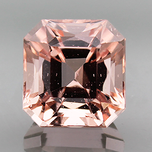Morganite 7.33ct Asscher 11x10.5 BOS288