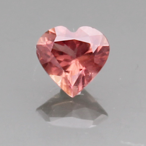 Sapphire .81ct Heart 5.9 Peach-Orange BOS101