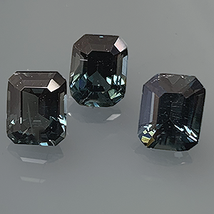 Spinel 3.84ct Emerald Cut 7x5.5 Teal BOS186