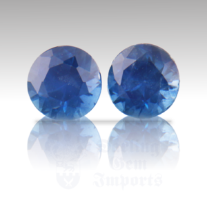 Sapphire 1.23ctw Round 5mm Pair SA324