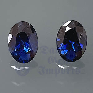 Sapphire 0.82ct Oval 5.5x4 (pair) SA325