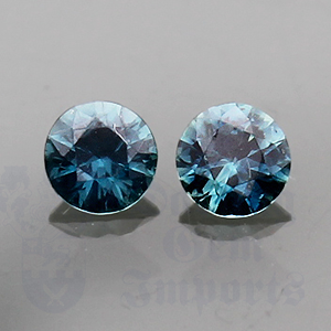 Sapphire .61ct Round 4 (pair) SA331
