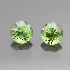 Garnet 1.88ctw Round 5.4 Demantoid-Pair BOS303