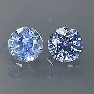 Sapphire .90ct Round 4.4 (pair) DAR023