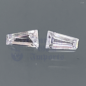 Sapphire .18ct Baguette 3.6x2x1.25 White Pair WSA025