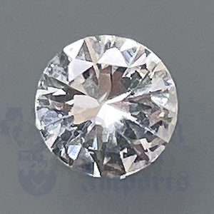 Sapphire .81ct Round White 6.0