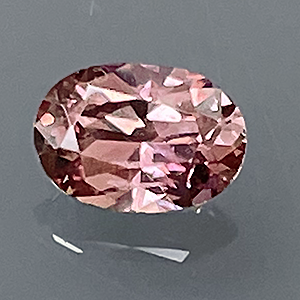 Sapphire .71CT Oval 6.5x4.6 Peach-Champagne BOS114