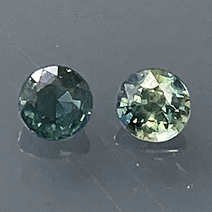 Sapphire .63ct Round 3.6 Montana (2pc Lot) BOS156