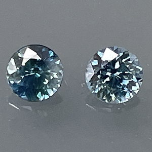 Sapphire .67ct Round 4 Montana (Pair) BOS172