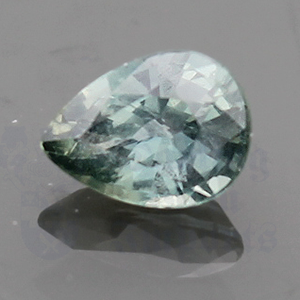 SAPPHIRE .91ct Pear 6.9x5.2 Green GRS021