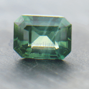 Sapphire 1.57ct Emerald Cut 7.5x5.7 Green GRS028