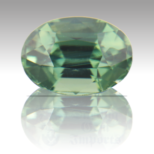 SAPPHIRE 1.18ct Oval 7x5 Green (No Heat) GRS034