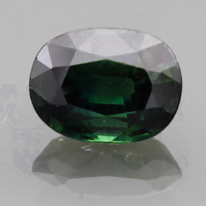 SAPPHIRE 1.79ct Oval 8.2x6.2 Green GRS035