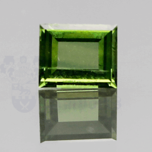 SAPPHIRE 1.10ct Baguette 6.4x5.2 Green GRS042