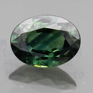 SAPPHIRE 1.68ct Oval 8.5x6.3 Green GRS043