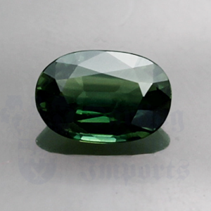 SAPPHIRE 1.72ct Oval 9.1x6.3 Green GRS046