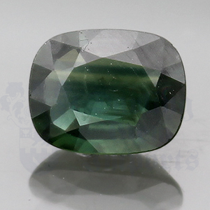 SAPPHIRE 1.89ct Antique Oval 8.4x6.7 Green GRS047