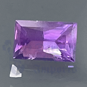 SAPPHIRE .92ct Baguette 6.3x4 Purple PPS031