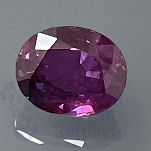 SAPPHIRE 1.45ct Oval 6.7x5.4 Purple PPS034