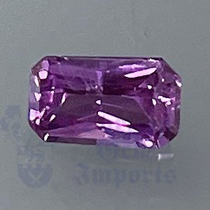 SAPPHIRE .69ct Radiant 6.1x3.7 Purple PPS042