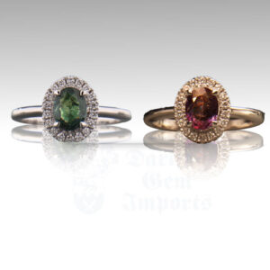Alexandrite .82ct Oval 7.2x5.5 14K WG Ring FIN017
